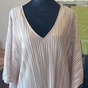 Carmela Cream Metallic Caftan - Medium